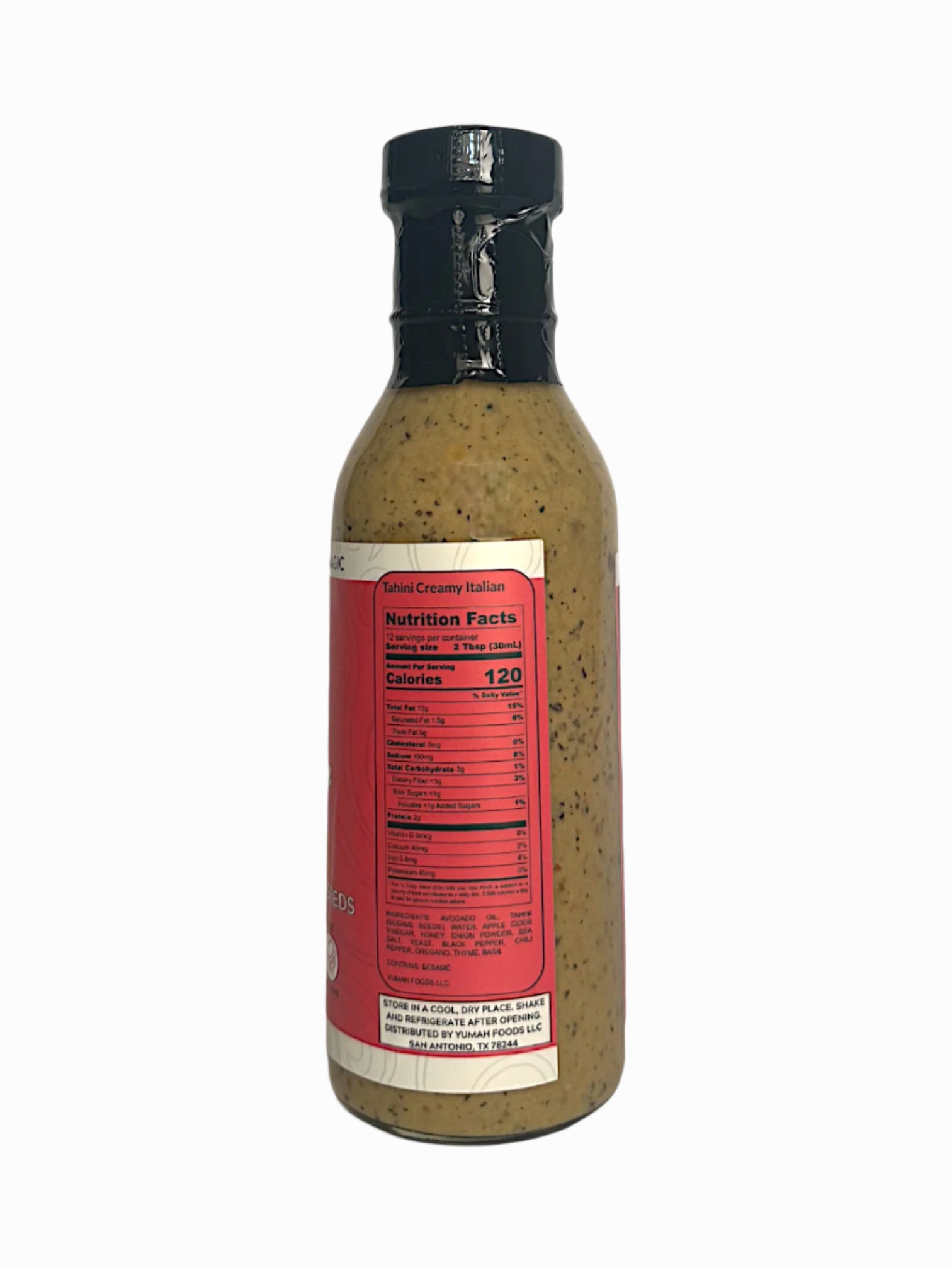 Creamy Italian Tahini Dressing, Back Side
