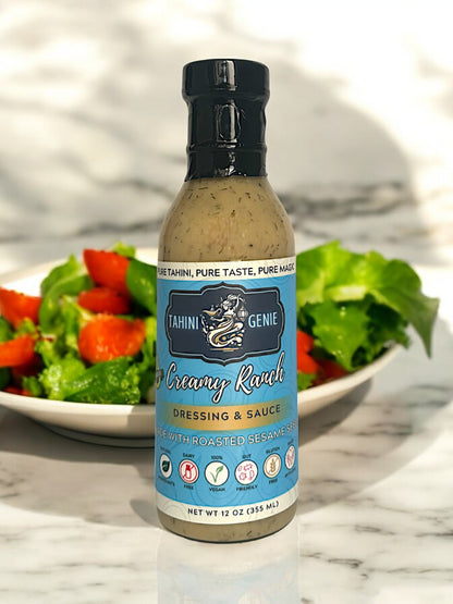 Creamy Ranch Tahini Dressing, Staged